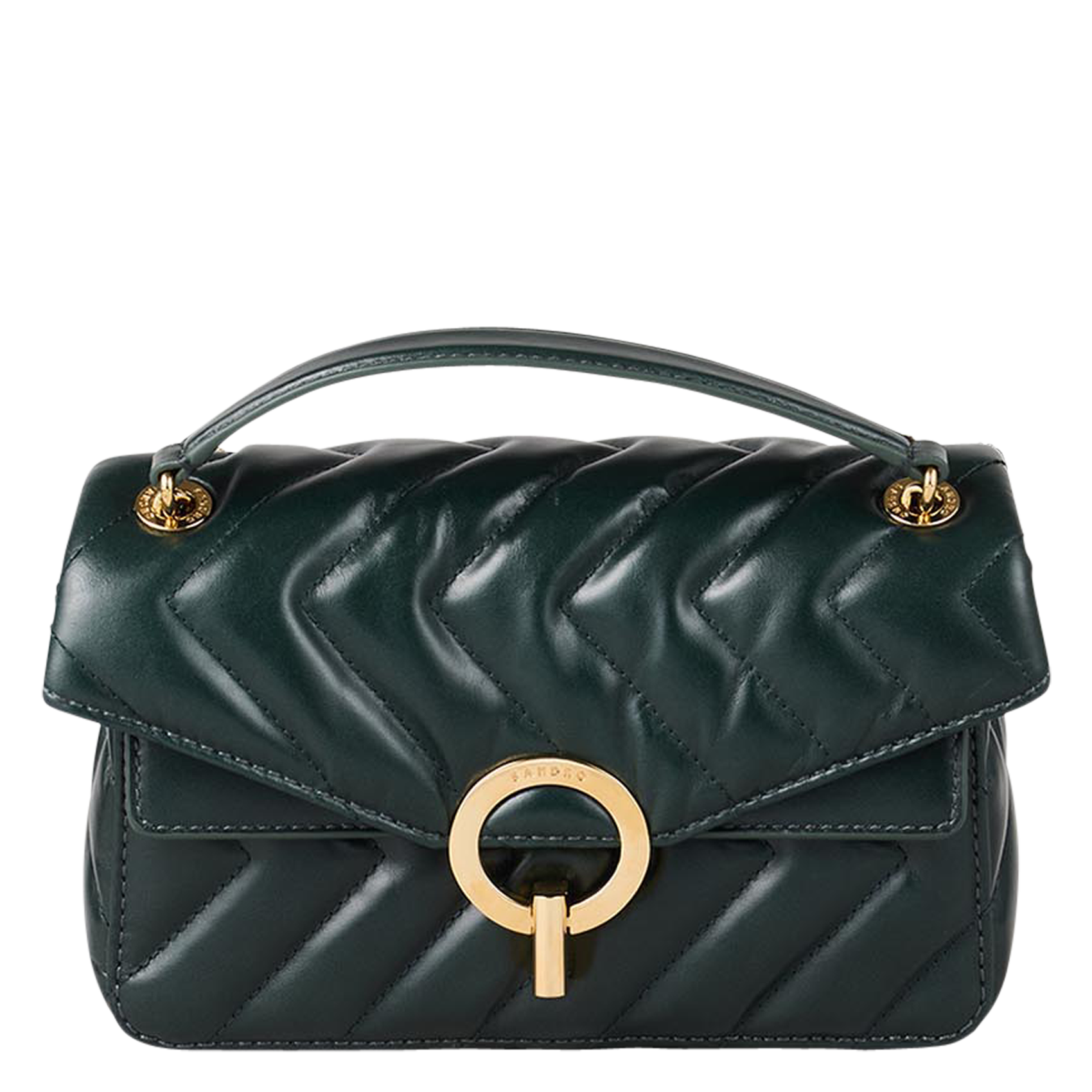 Petit sac en cuir matelassé | Vert
