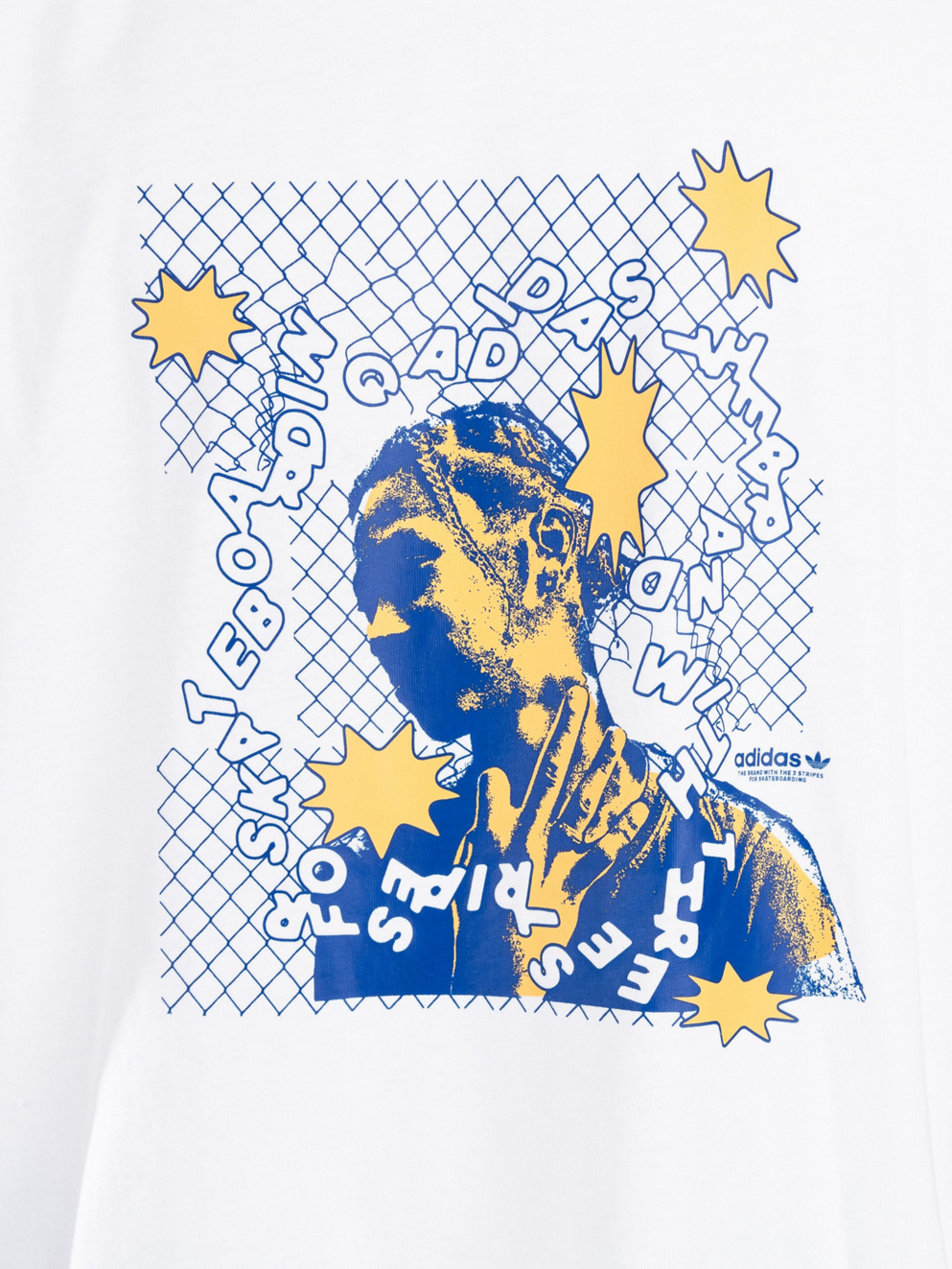 adidas Skateboarding Dre T-Shirt white/royblu/hazora