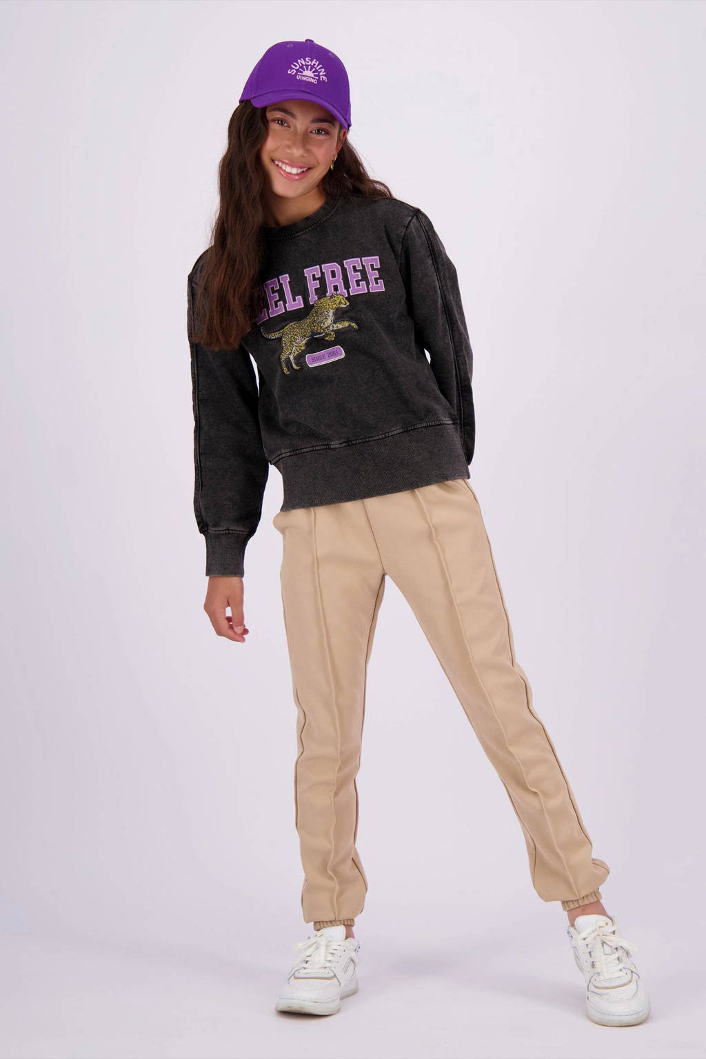 Vingino slim fit broek Solange zand