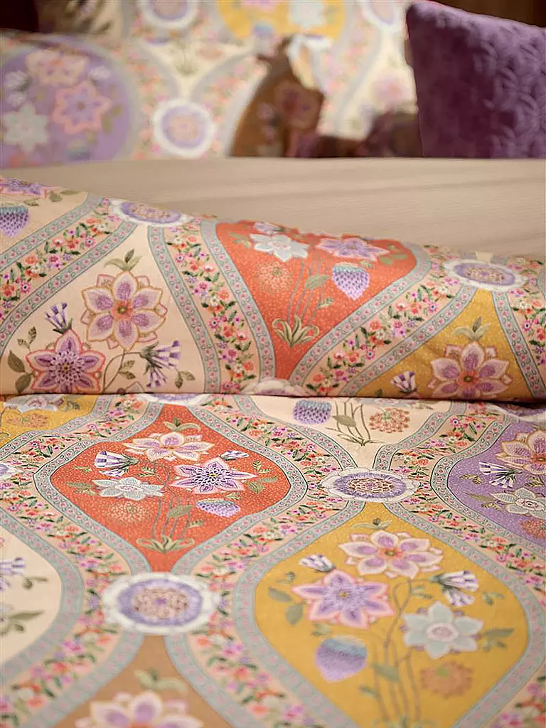 PIP STUDIO Perkal Bettwäsche ORNAMENTO RAMO 70x90cm/140x200cm Multi bunt