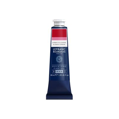 Lefranc Bourgeois - Peinture à l'huile - carmin alizarine - transparent - fine - 40 ml
