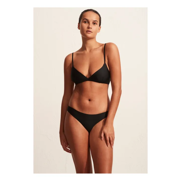 Matteau Haut de Maillot Tri Crop | Noir