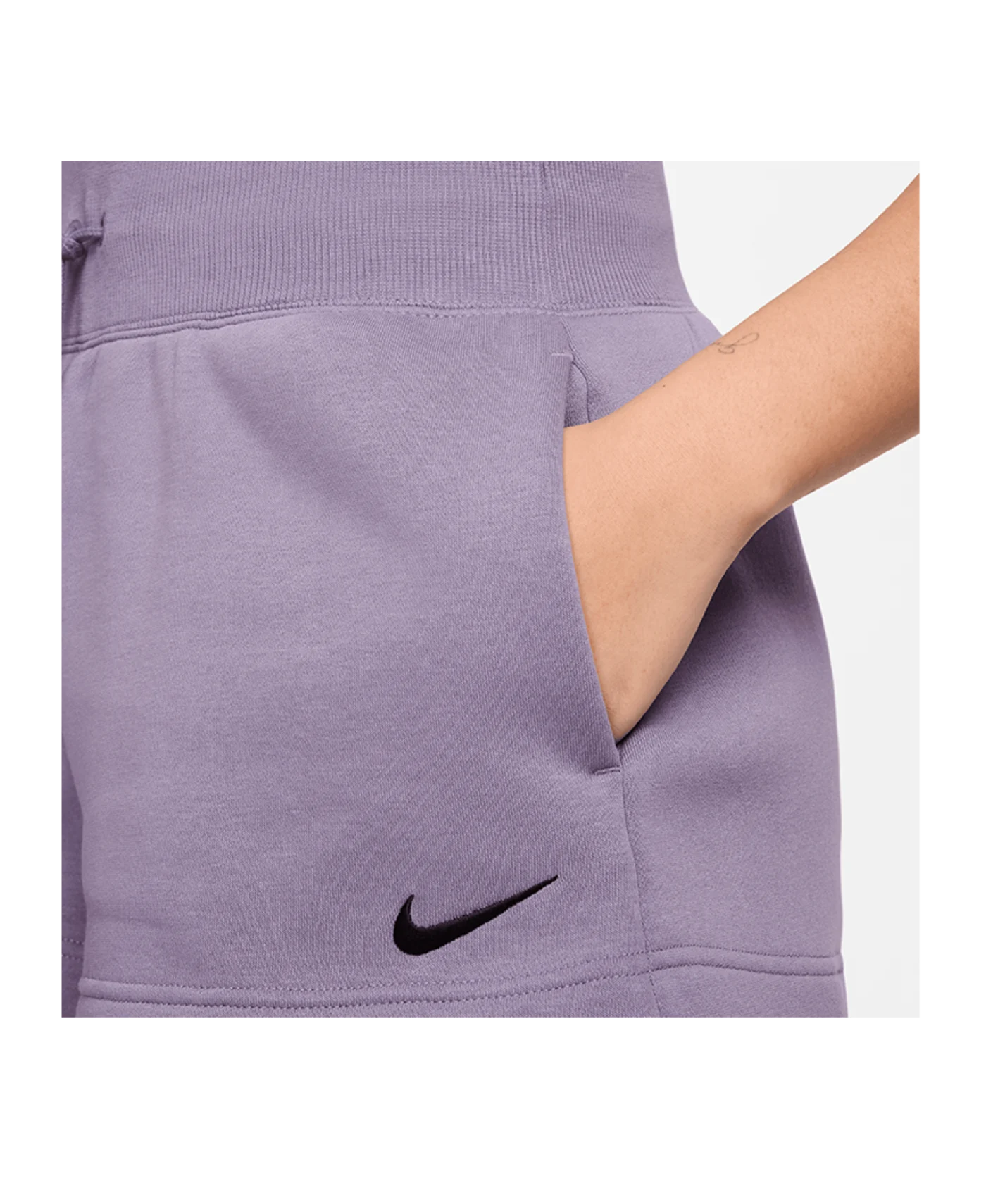Nike Phoenix Fleece High Waist Loose Short Damen Lila F509