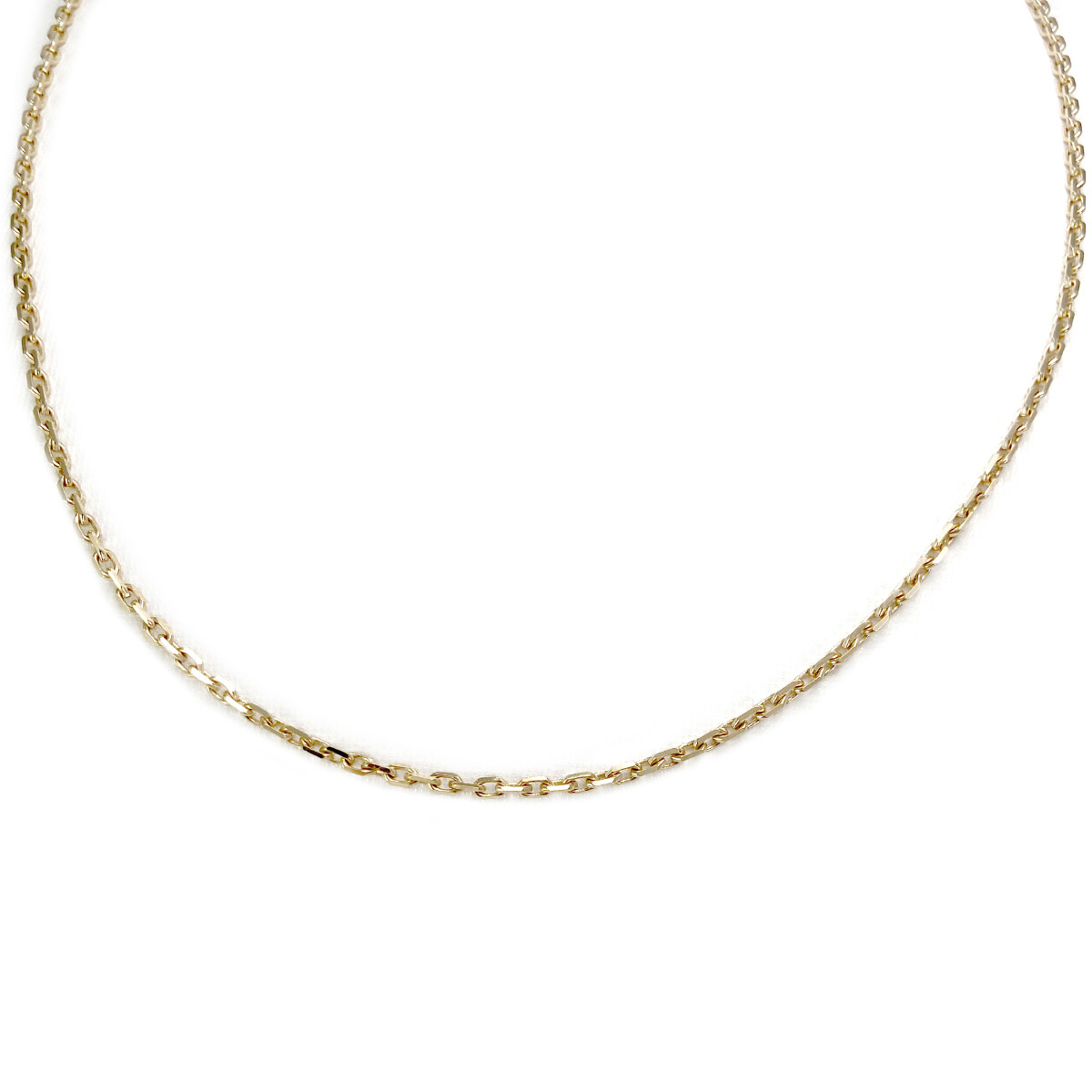 Chaine d'occasion or 375 jaune maille forçat 45.5 cm