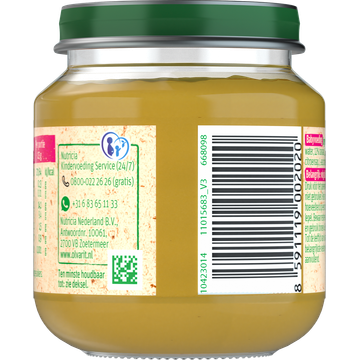 Olvarit Perzik Appel 4+ Maanden 125 g