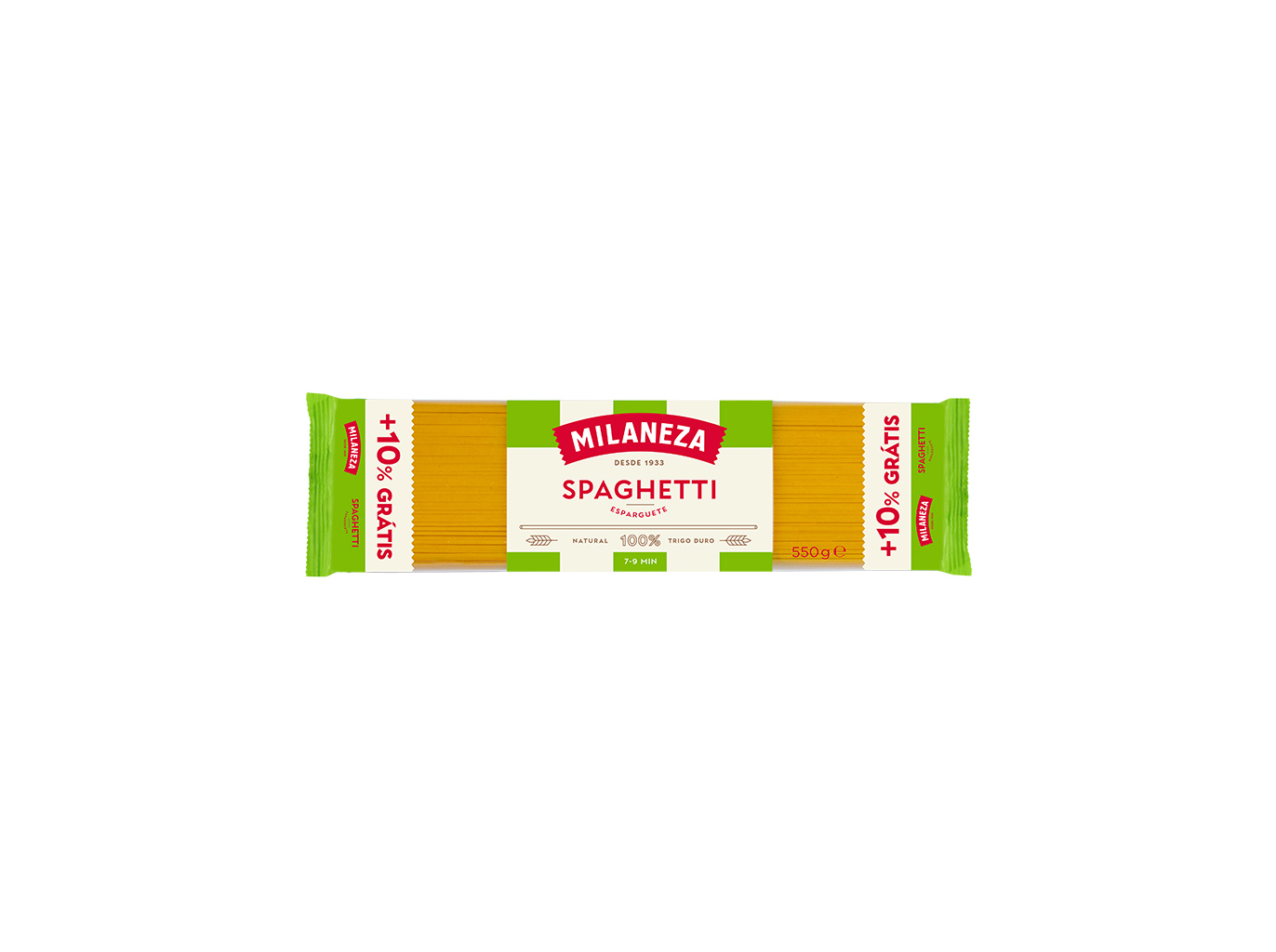 ESPARGUETE MILANEZA 500GR 10% GRÁTIS
