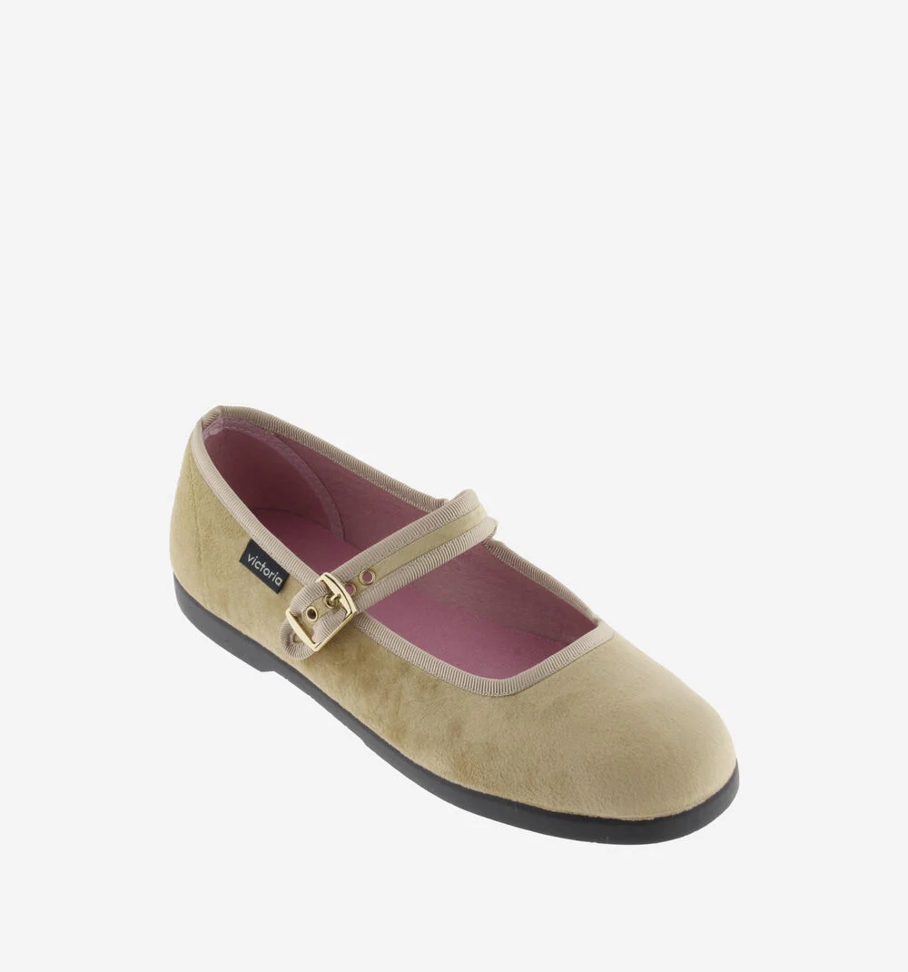 GONG-FU BAILARINA TERCIOPELO ARENA Ballerines femme ARENA