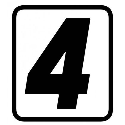 Numéros Barracuda 4 Universel - Noir