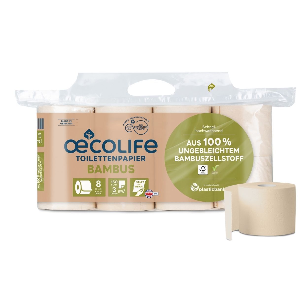 oecolife Toilettenpapier BAMBUS