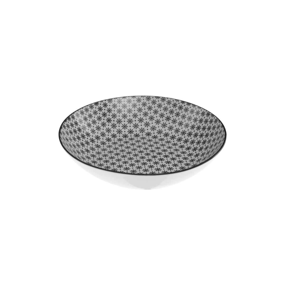 ASSIETTE CREUSE BOHEMIA FLEUR D.20CM