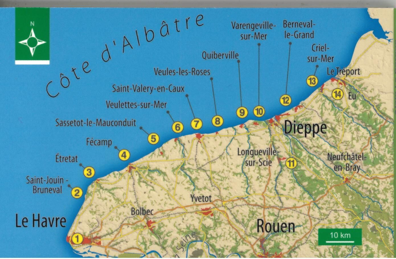 OUEST FRANCE - COTE D ALBATRE 14 BALADES