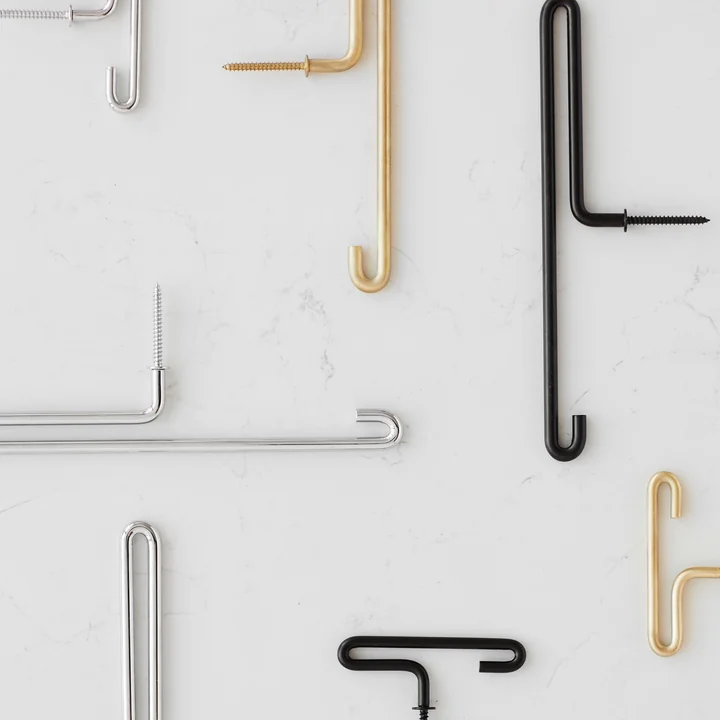 Moebe - Wall Hook large, matt gold