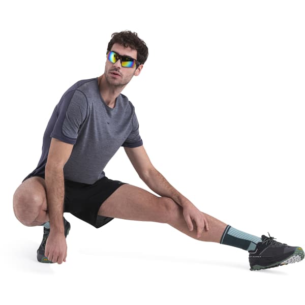 T-shirt randonnée ICEBREAKER M MERINO 125 ZONEKNIT ENERGY WIND SS TEE GRAPHITE/GRAPHITE HEATHER/CB