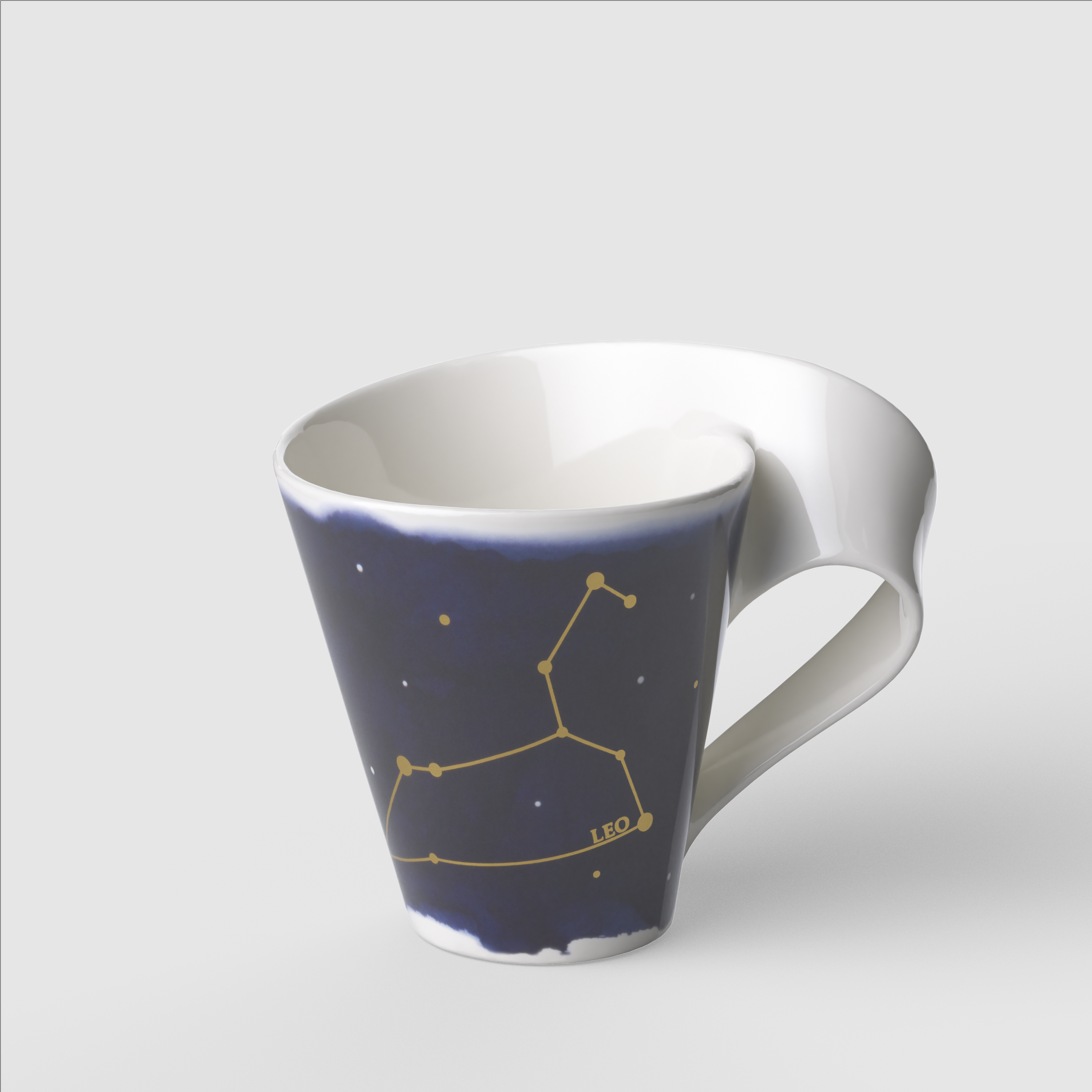 NewWave Mug Multi-colored, 8.2 oz, Premium Porcelain