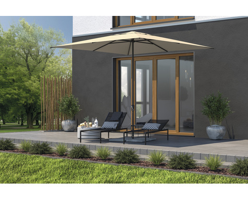 Parasol Soluna markt, Mejannes parasol, 300 x 300 cm, ecru