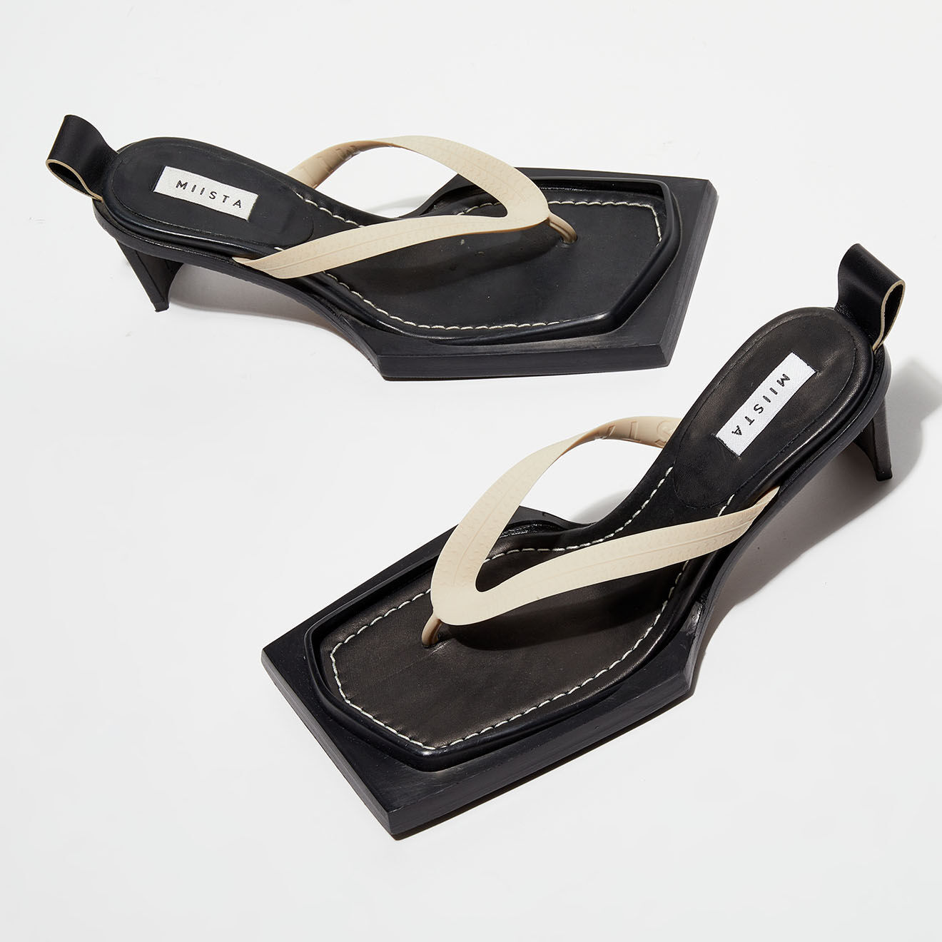 Miista Mules beiges - Talon 5.5 cm