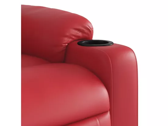 Fauteuil inclinable Rouge Similicuir