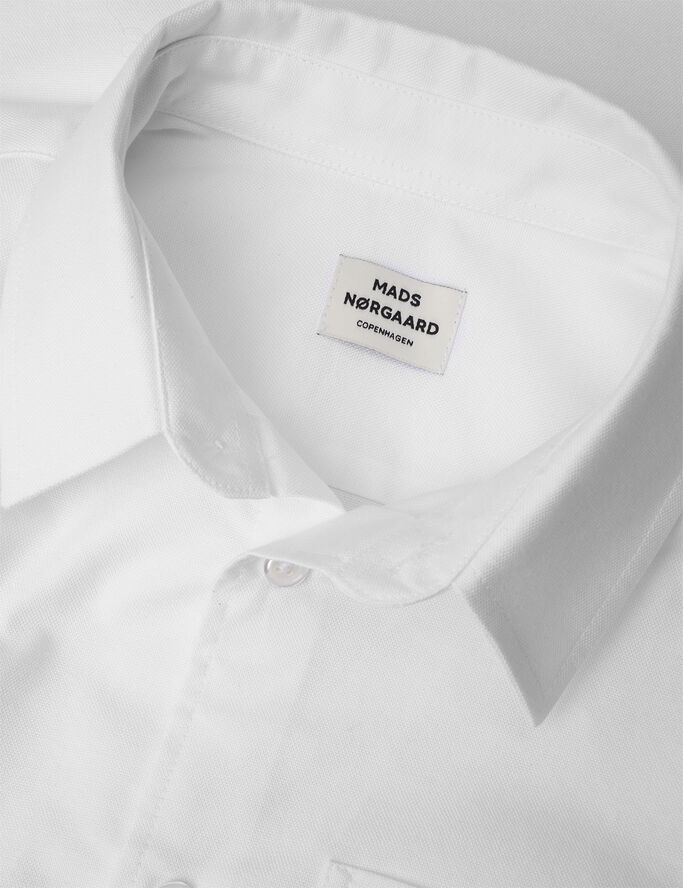 Mads Nørgaard - Copenhagen Cotton Oxford Svano Shirt Hvid