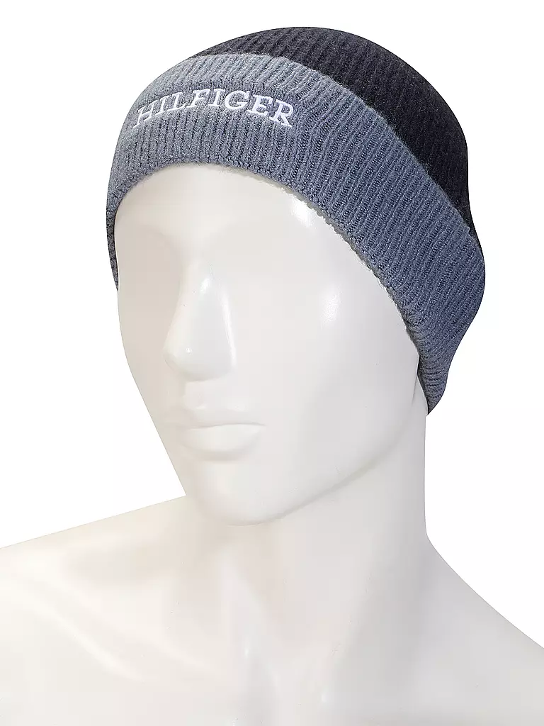 TOMMY HILFIGER Kinder Geschenkset Mütze und Snood dunkelblau