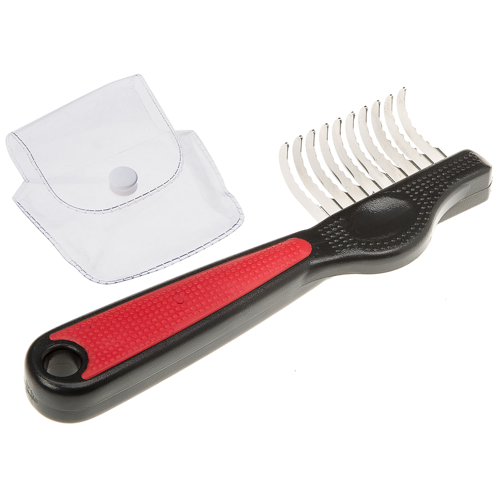 Ferplast peigne-déméloir pour chiens gro 5968, idéal pour animaux à poils moyens, 16,3 x 5,2 x h 2,4 cm