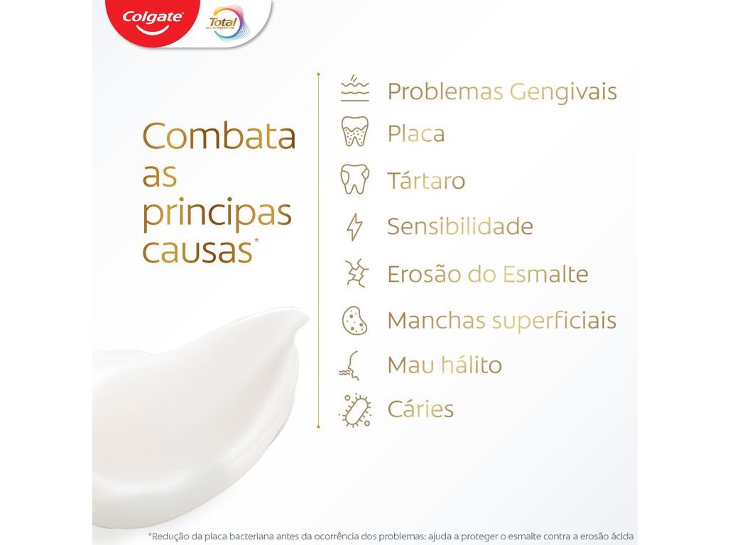 PASTA DE DENTES PROTEÇÃO TOTAL COLGATE 2X75ML