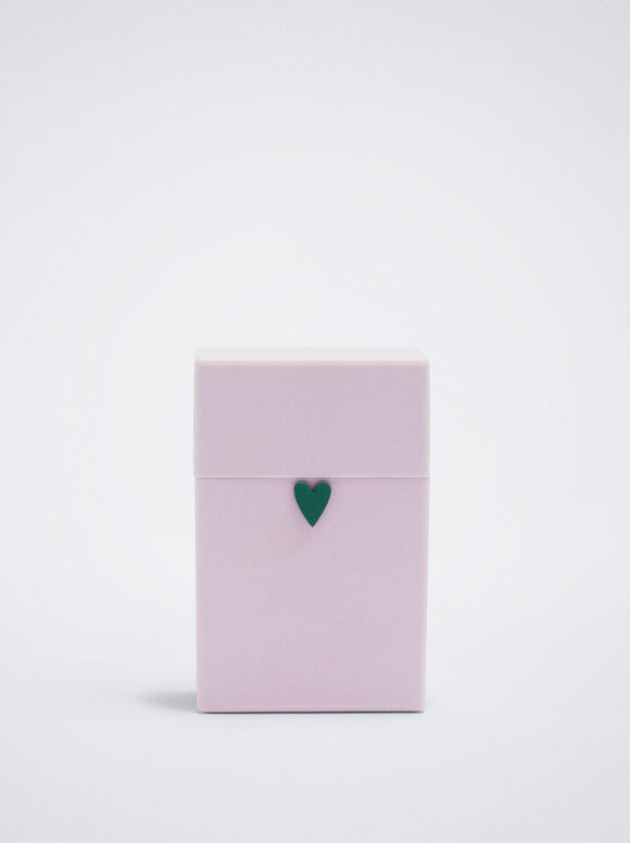 Porta-cigarros em formato de coração - Violeta