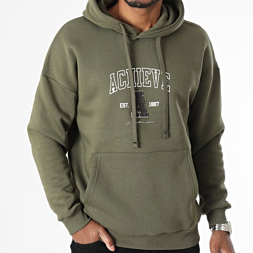 Sweat Capuche Vert Kaki