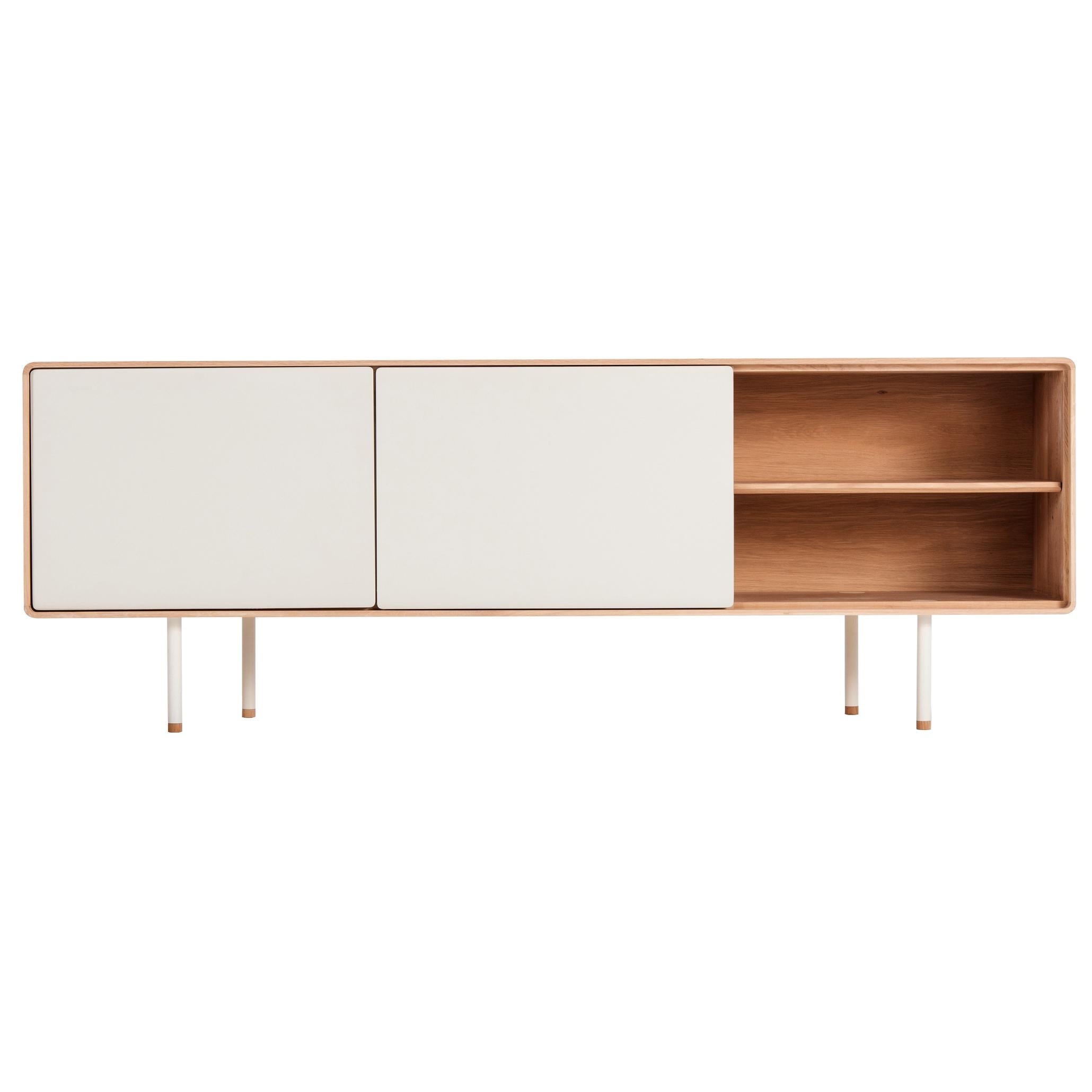 Fina dressoir tv-meubel 180x45 natural|wit