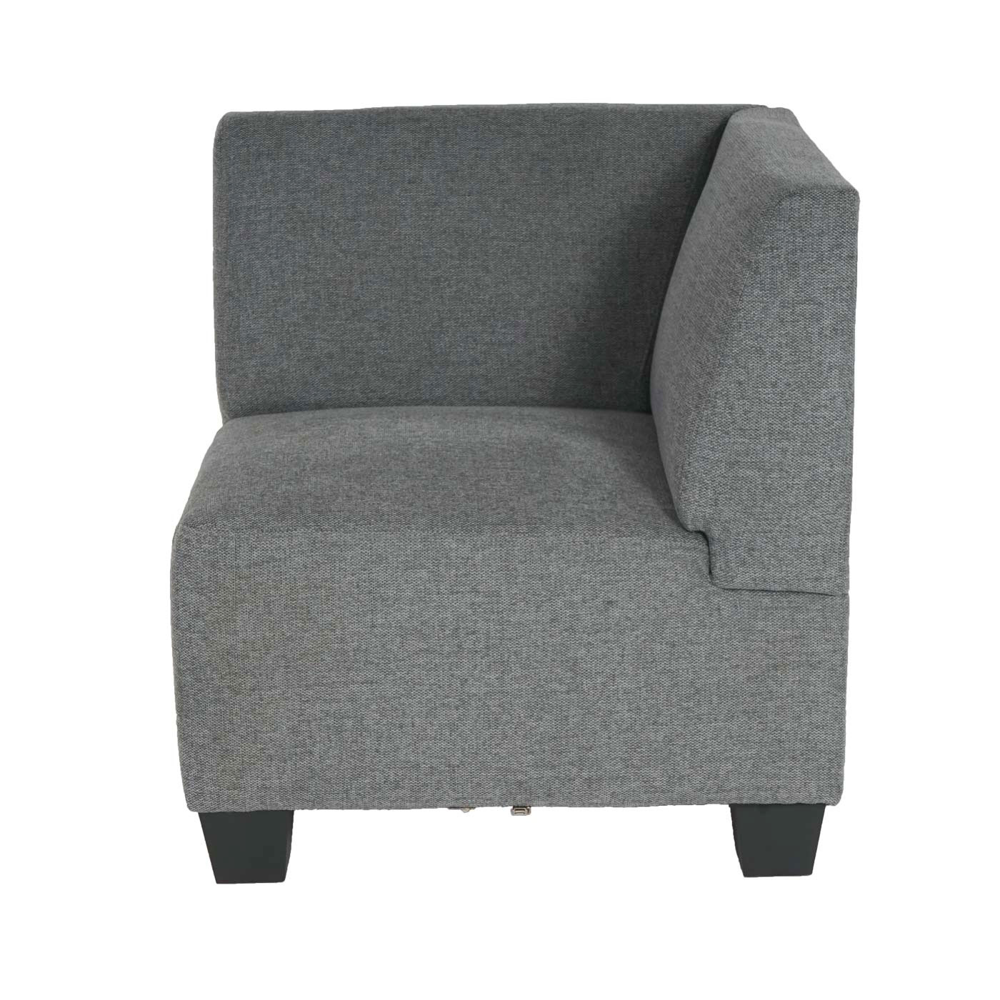 Modular Sofa-System Couch-Garnitur Moncalieri 4-1-1, Stoff/Textil ~ grau