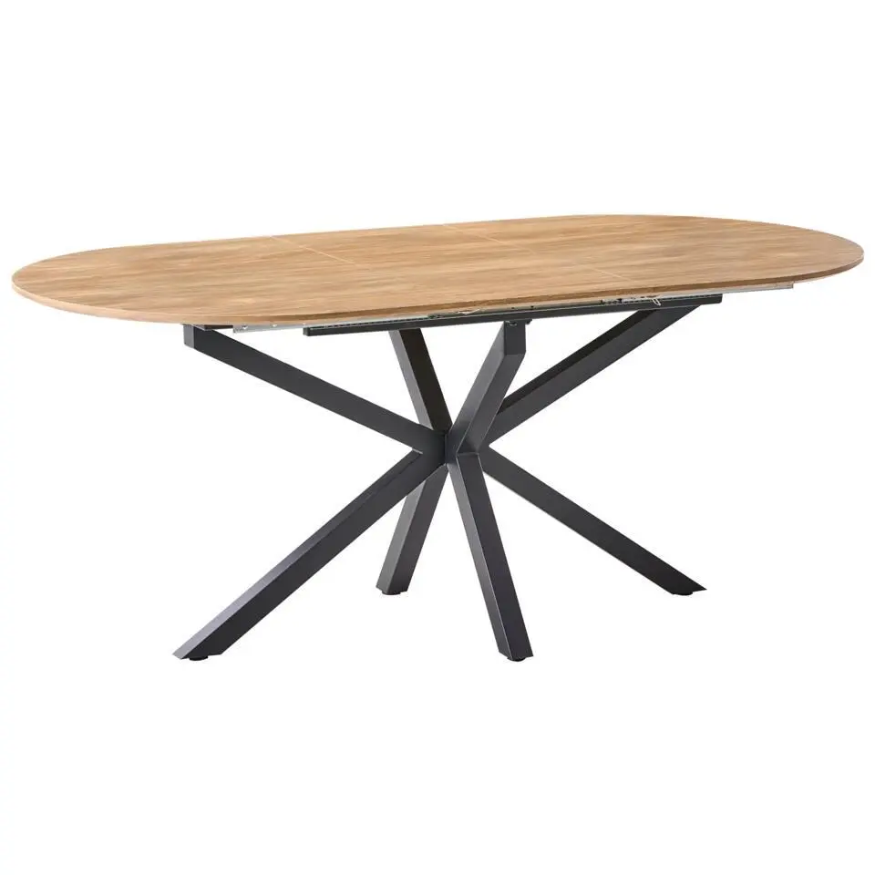 MACQUARIE - Eettafel uitschuifbaar - Bruin - 140/180 x 90 cm - MDF