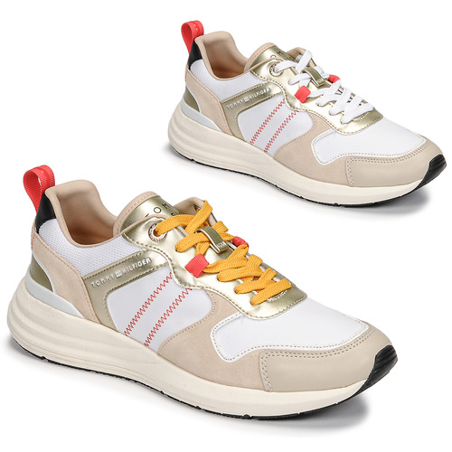 Tommy Hilfiger - METALLIC CASUAL RETRO RUNNER - Blanc