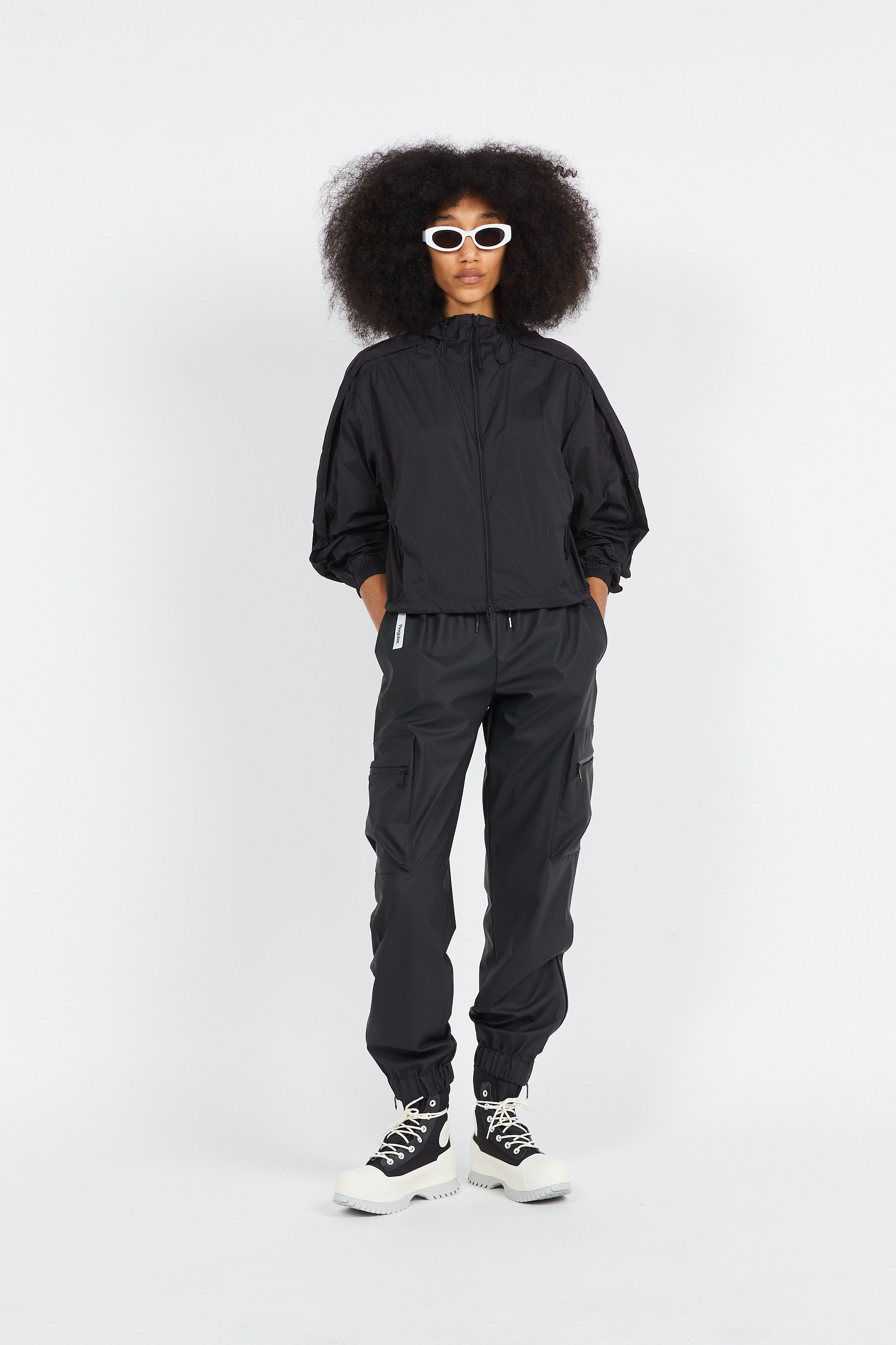RAINS Veste  BLOU 18400 W NAHA JKT Noir