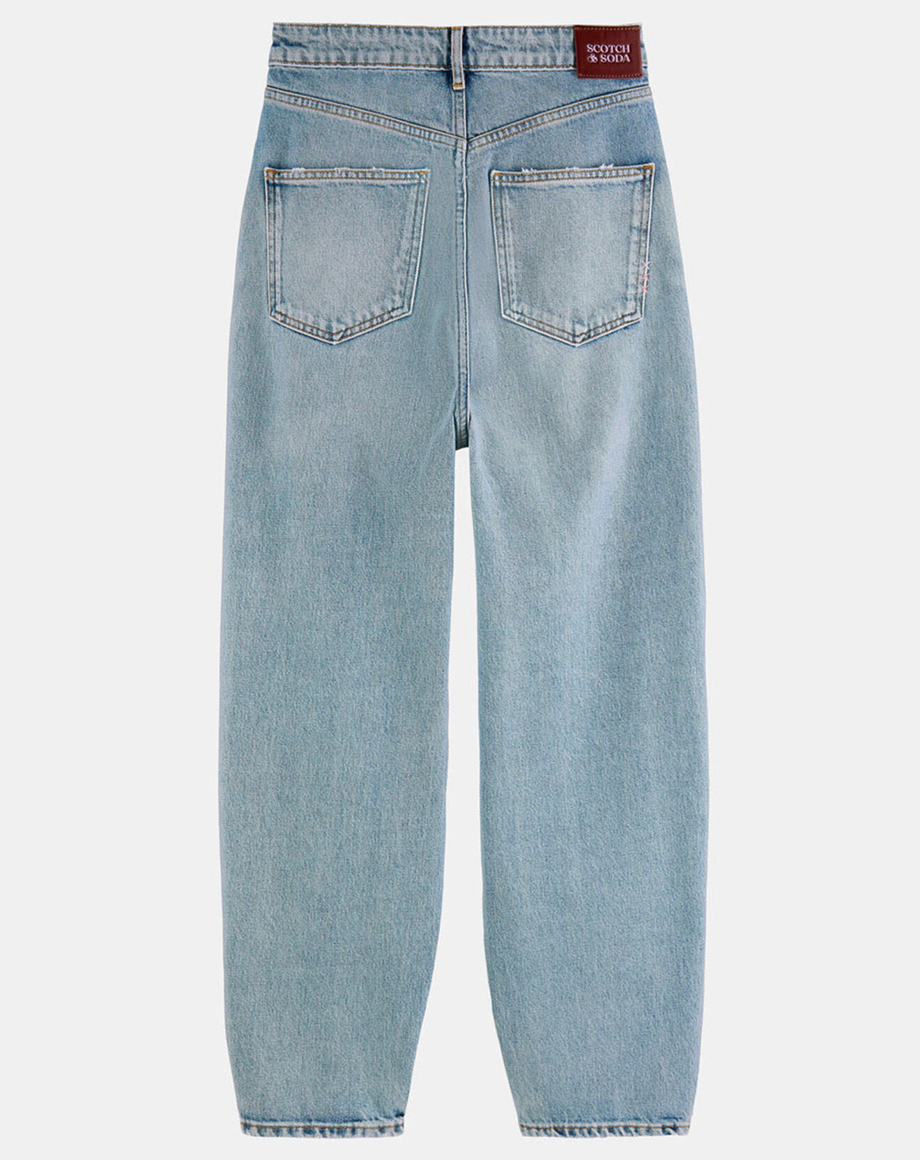 Scotch & Soda Jean 100% Coton Bio Ballon bleu clair
