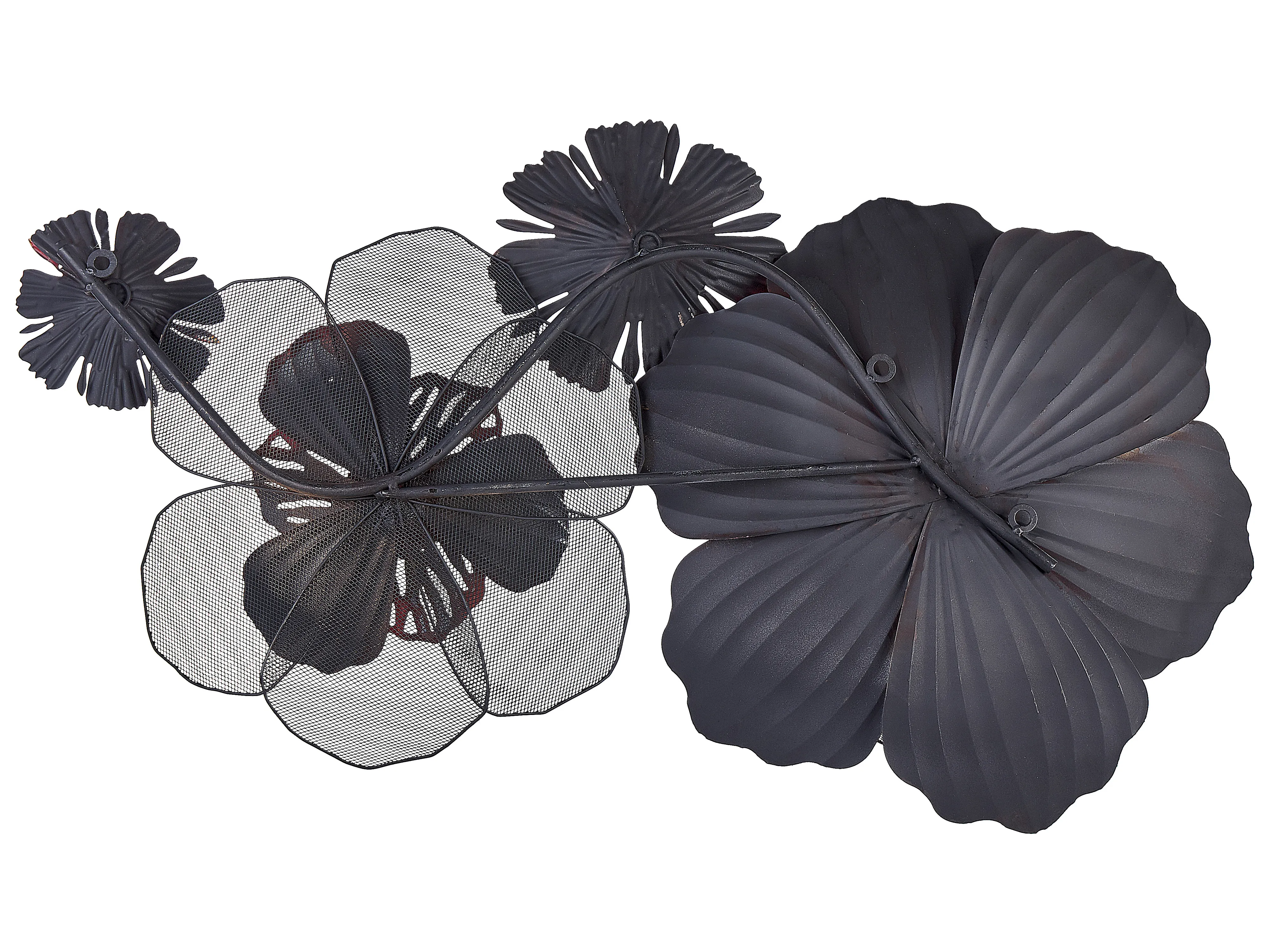 Wanddecoratie Bloem SCANDIUM Metaal 45 cm Rood