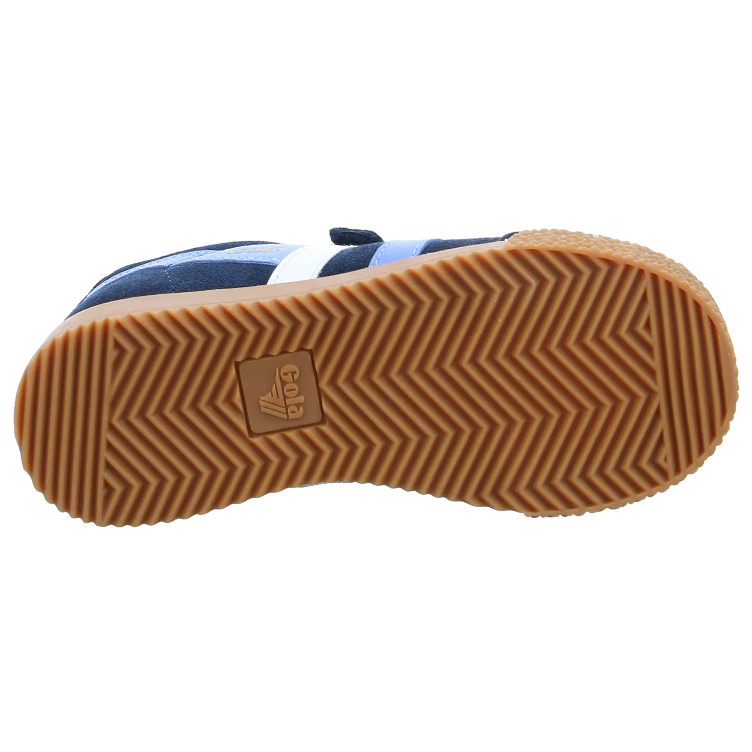GOLA Kleinkinder-Halbschuh Klett Blau Leder  Sneaker