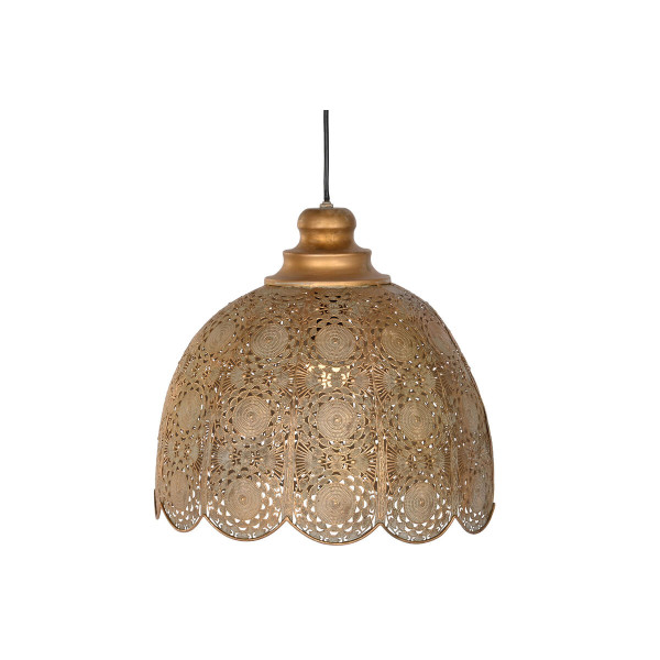 Suspension doré métal 50 w (38 x 38 x 33 cm)