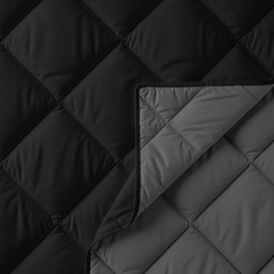 Dekbed zonder Overtrek Diamond 240x200 – Incl. Kussenslopen – Wasbaar – Zwart