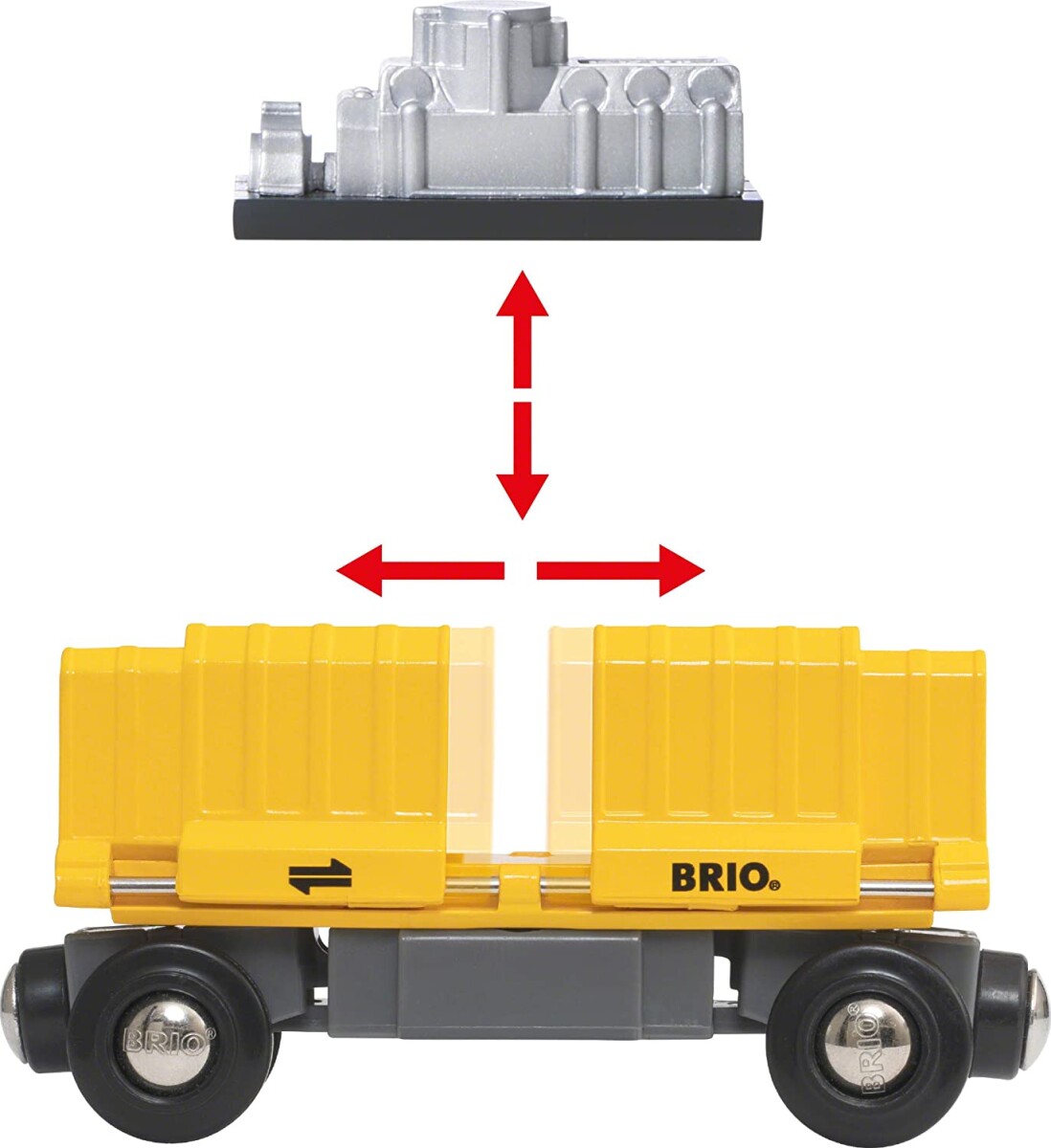 Brio World Tog - Godstog Med Tre Vogne - 33982