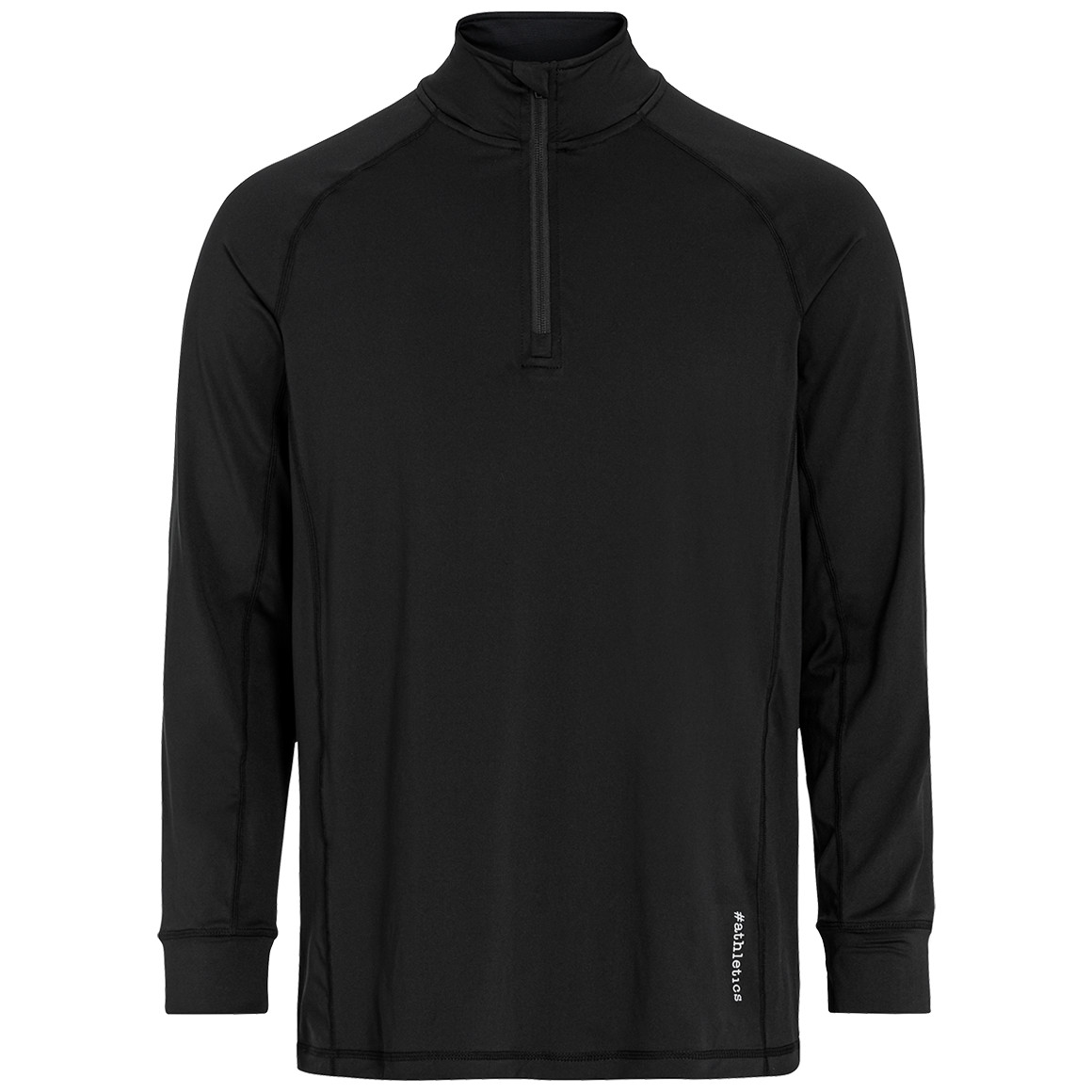 VanVaan Herren Sport-Langarmshirt mit Zipper schwarz