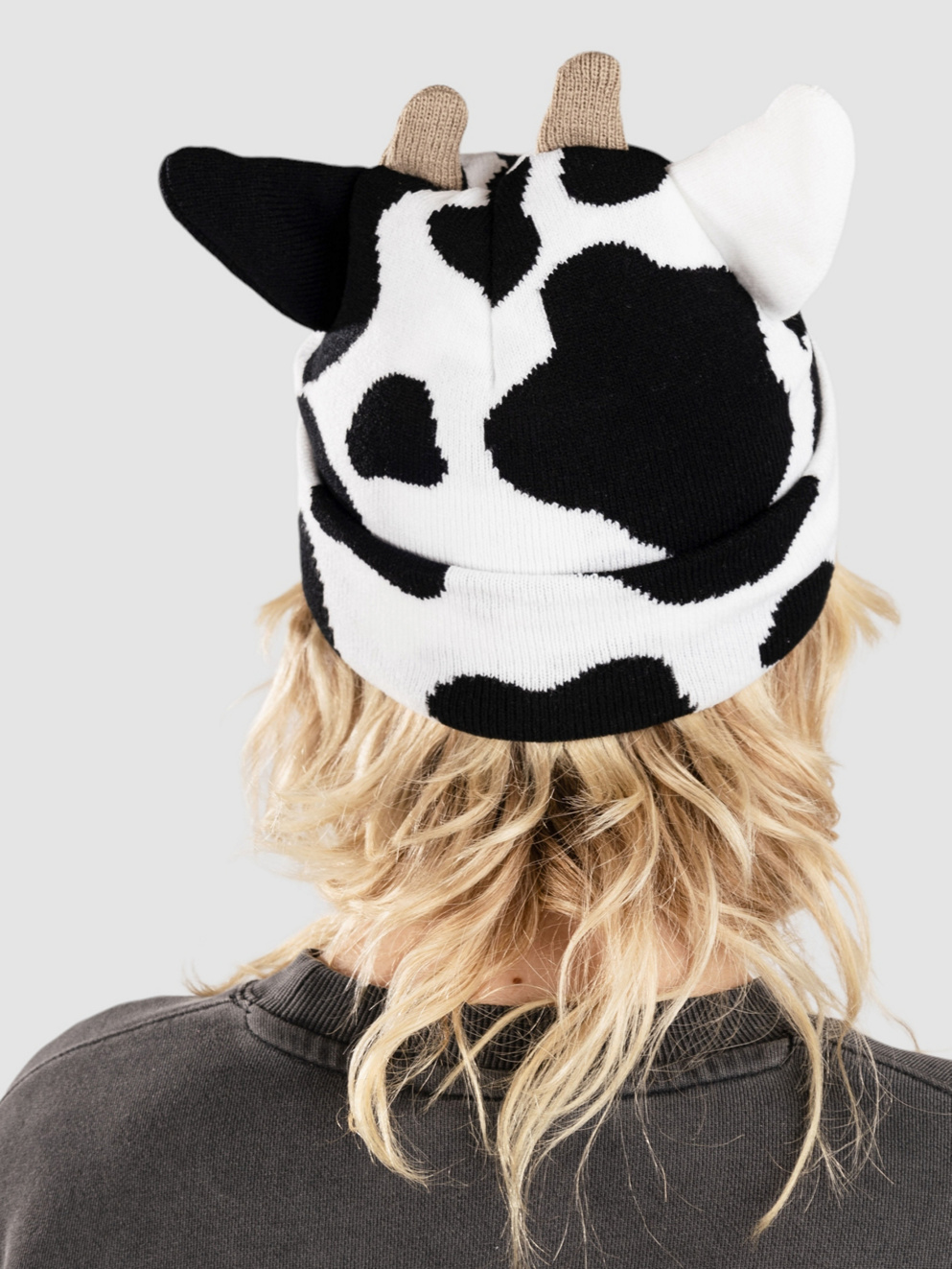 A.LAB Cow Beanie white