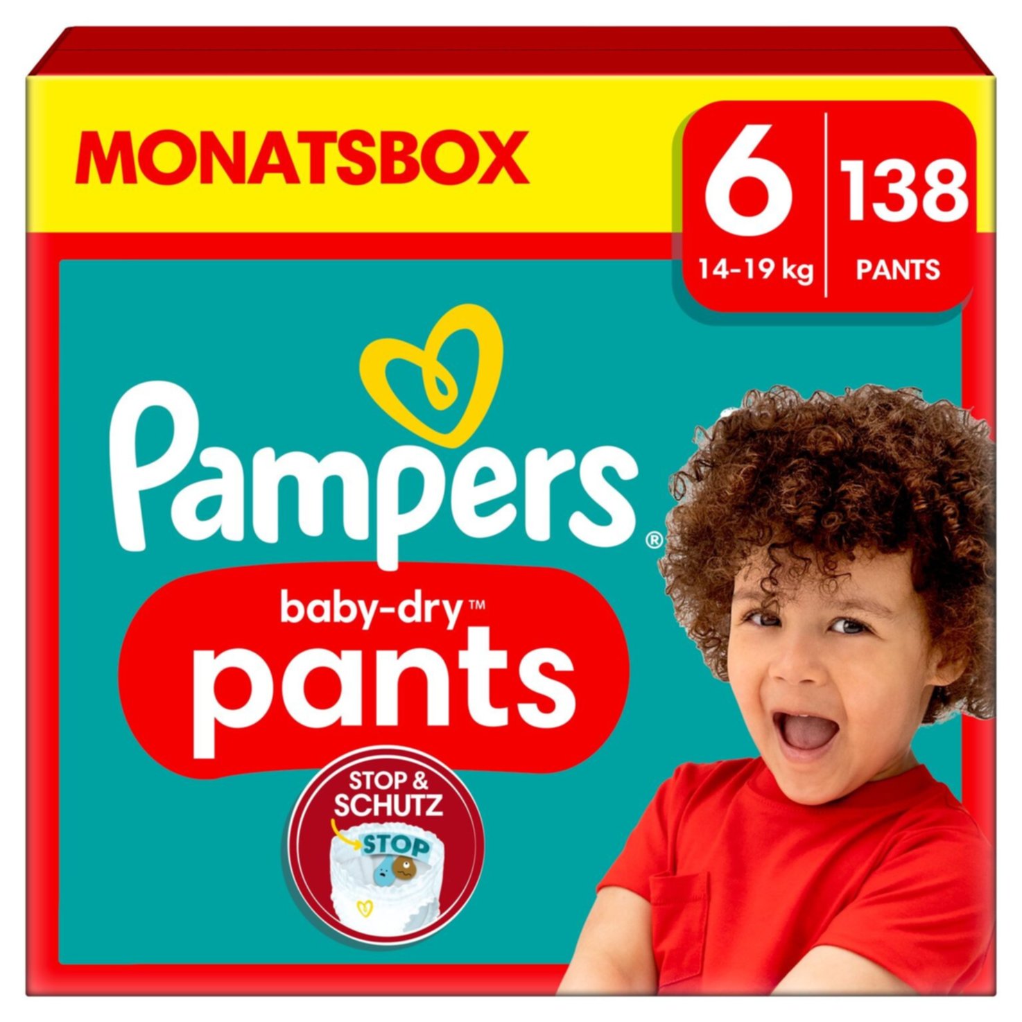 Pampers Baby-dry Pants Grösse 6, 138 Windeln
