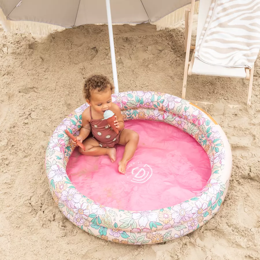 Swim Essentials Printed Children's Pool 100 cm Pink Blossom