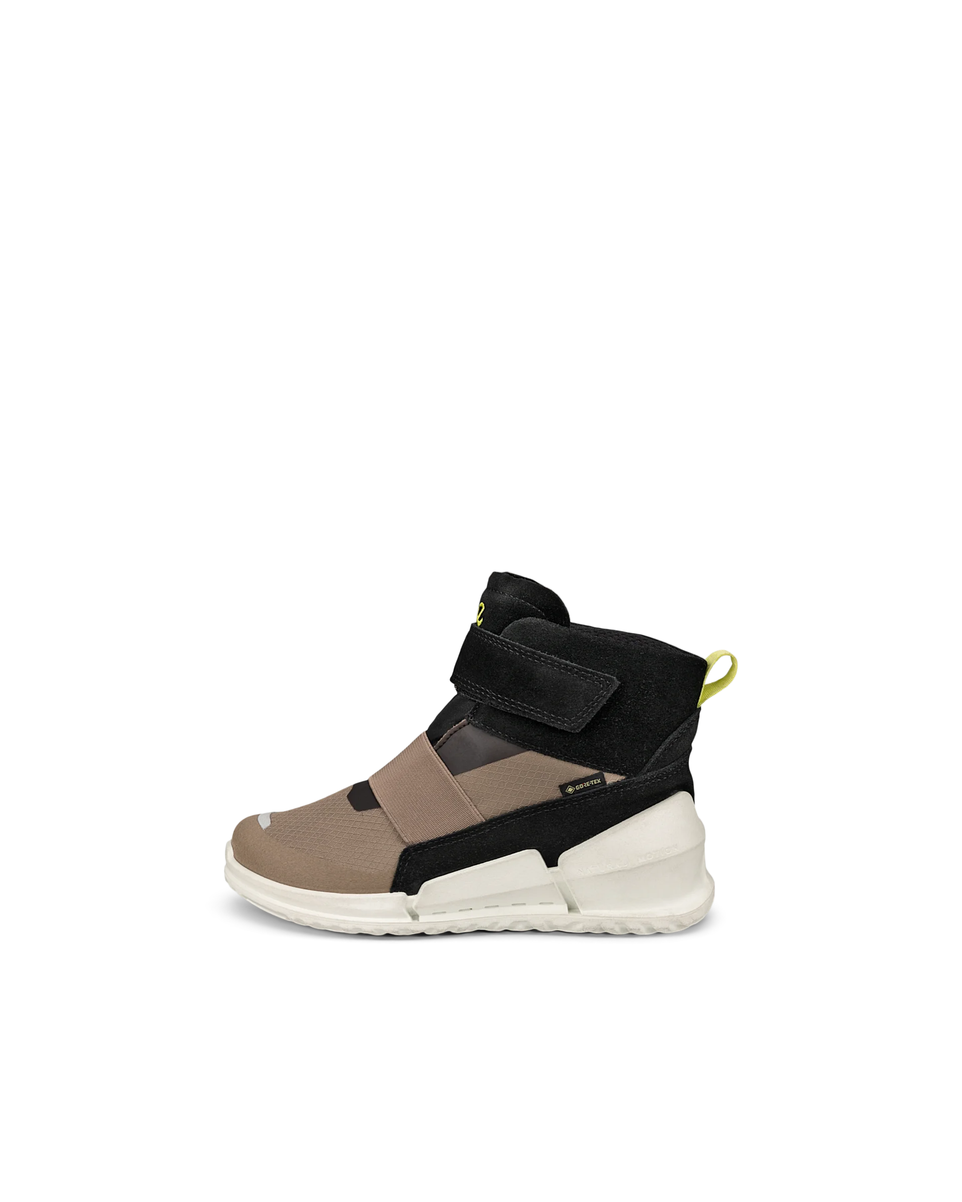 ECCO BIOM K1 Kinder High-Top-Sneaker aus Veloursleder Beige