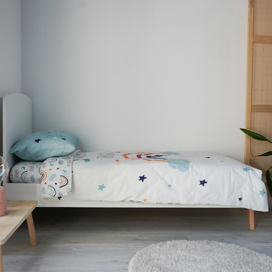 Parure de lit couette + taie   Rainbow        100 x 140 cm   de               Petit à petit