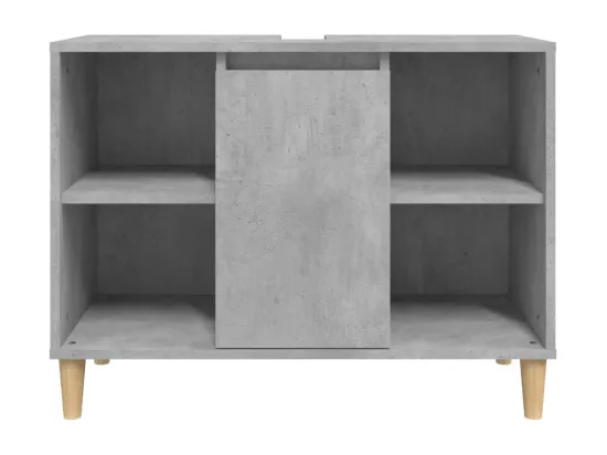 Meuble d'évier gris béton 80x33x60 cm bois d'ingénierie