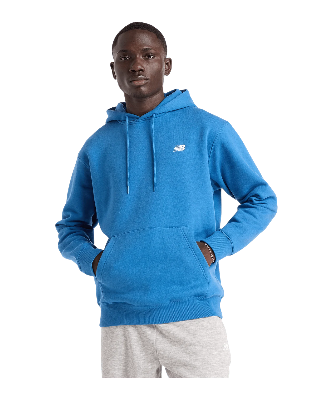 New Balance Sport Essentials Fleece Hoody Blau FBEU
