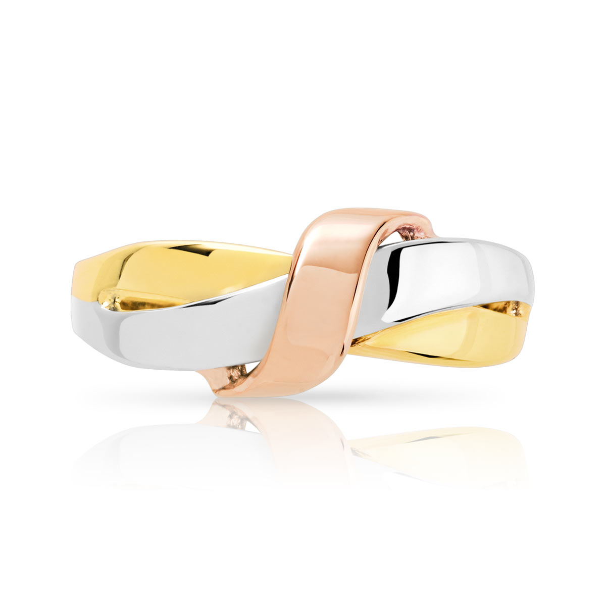 Bague 3 ors 750 noeud