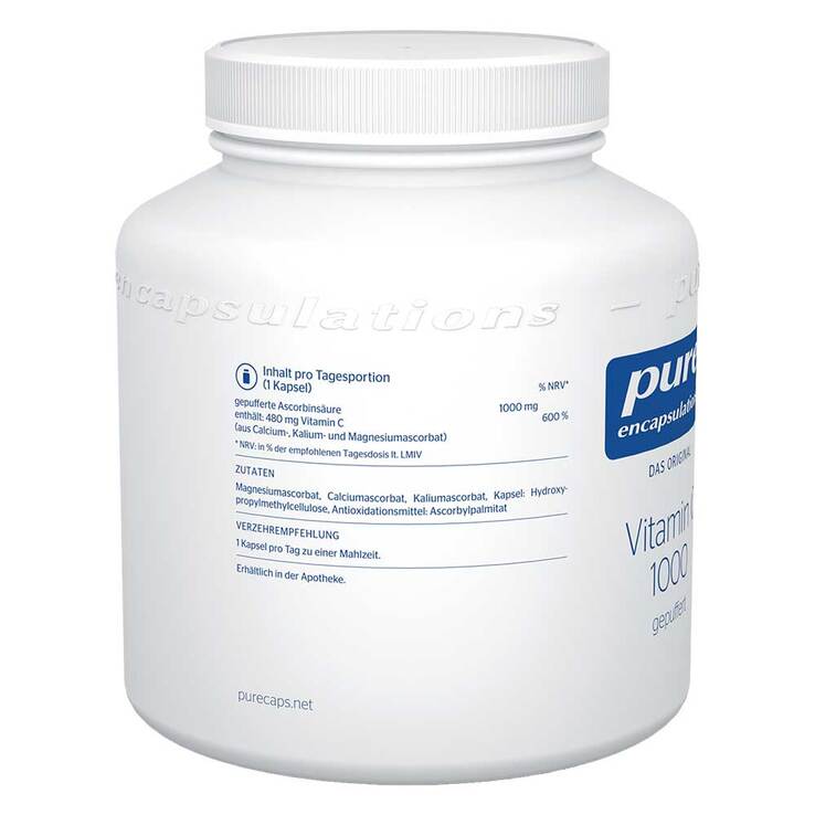 Pure Encapsulations Vitamin C 1000 gepuffert Kapseln, 250 St