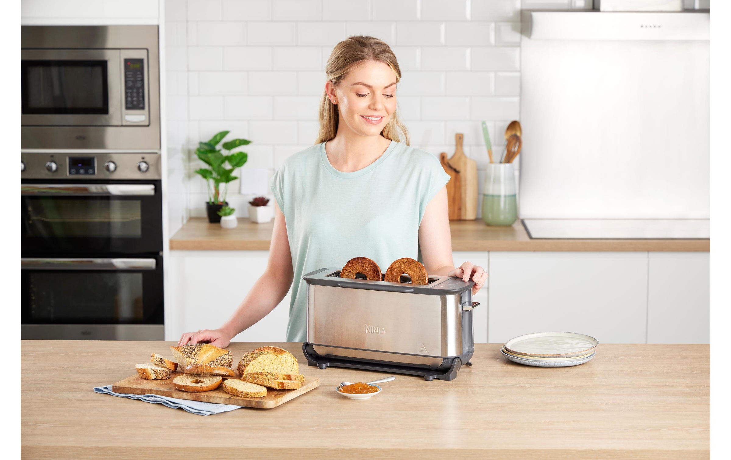 NINJA Toaster »Grill & Panini-Presse Foodi 3-in-1 ST202CH« 2400 W
