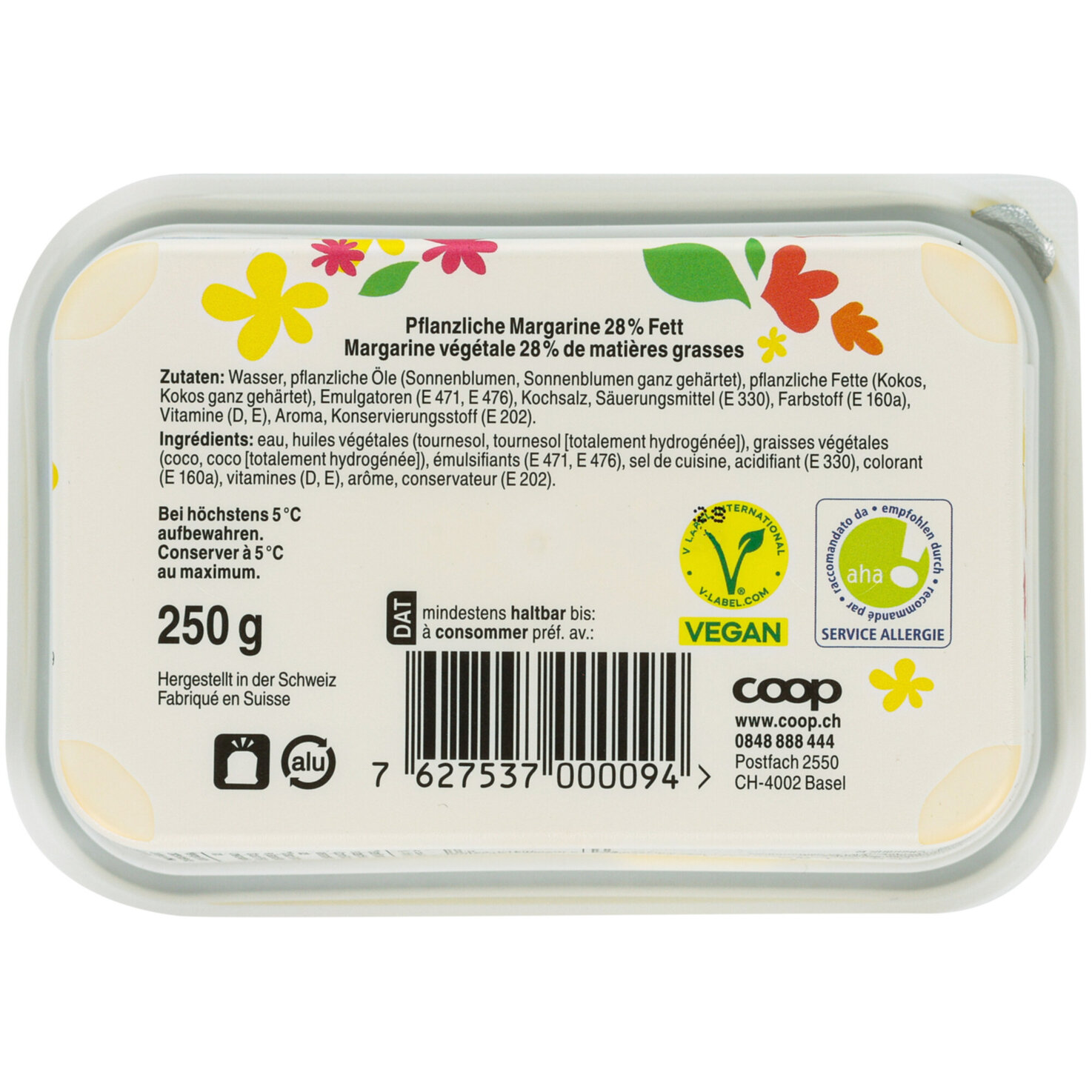 Margarine 28% palmfrei